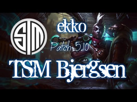TSM Bjergsen EKKO ¡New Champ! vs Ahri Mid Lane - League of Legends Ranked North America