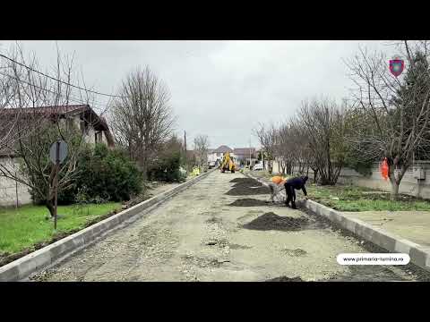 Lucrări de asfaltare în comuna Lumina: Străzile Vântului, Alunului și Iulia Hasdeu