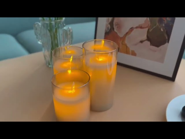 Vídeo relacionado con Piceioep Lámpara de vela artificial con detalle de crucifijo sin decorativa, luz de vela electrónica para conmemoraciones y días temáticos, lámpara electrónica