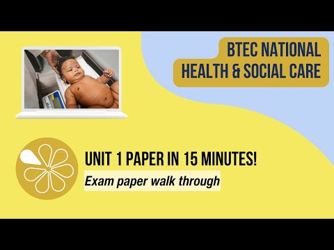 Unit 1 Exam Paper in 15 mins | BTEC National Health & Social Care