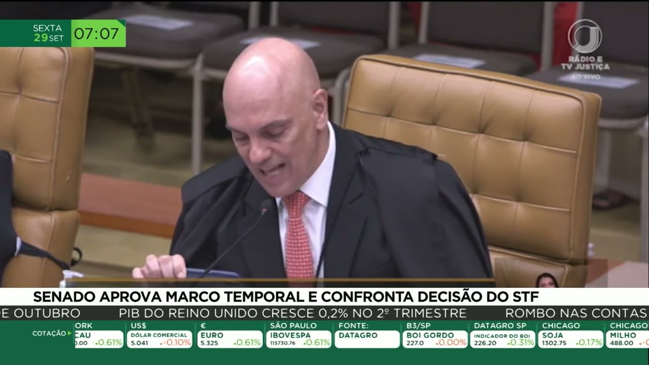 Senado aprova marco temporal e confronta decisão do STF