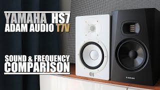 Adam Audio T7V vs Yamaha HS7  ||  Sound &amp; Frequency Response Comparison