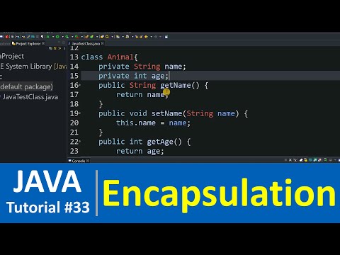 Java Tutorial #33 - Encapsulation and Data Hiding in Java Programming (OOPS)