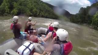 preview picture of video 'New River, WV White Water Rafting - 7/4/2013 (11 FEET!)'