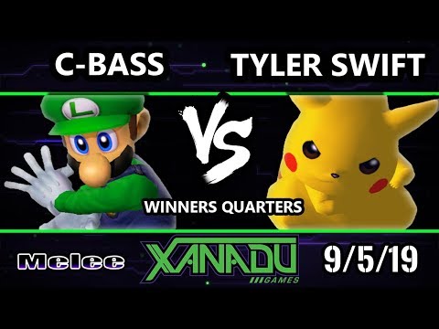 S@X 318 SSBM - C-bass (Luigi) Vs. Tyler Swift (Pikachu) Smash Melee Winners Quarters