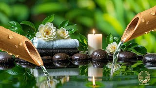 Soothing Spa Piano Music 🌿 Relaxing Sleep Music & Nature Sounds, Bamboo Water Fountain, Calm Music