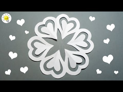 Folding paper snowflakes | paper snowflakes craft | gift and decoration for Christmas