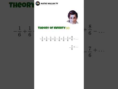 Theory of infinity🌟♾️ Ramanujan #maths #shorts #trending #love #animation #ramanujan #infinity