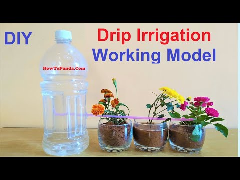 drip irrigation working model 3d inspire award science project diy howtofunda craftpiller