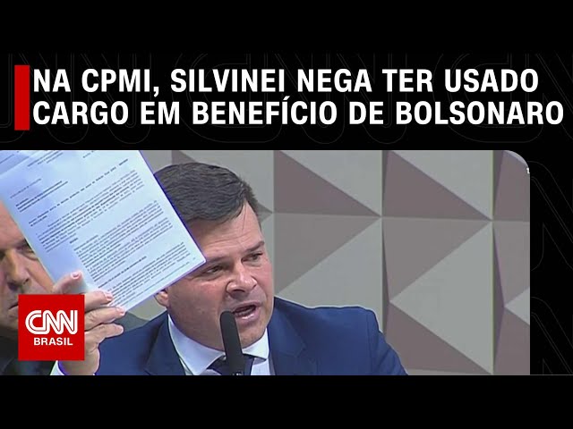 Na CPMI, Silvinei nega ter usado cargo em benefício de Bolsonaro | LIVE CNN