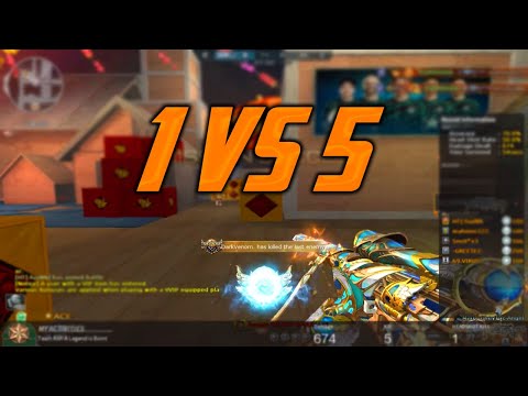 CrossFire Gameplay : M200 CheyTac Angel Short Highlight - 1 vs 5 - Part 1