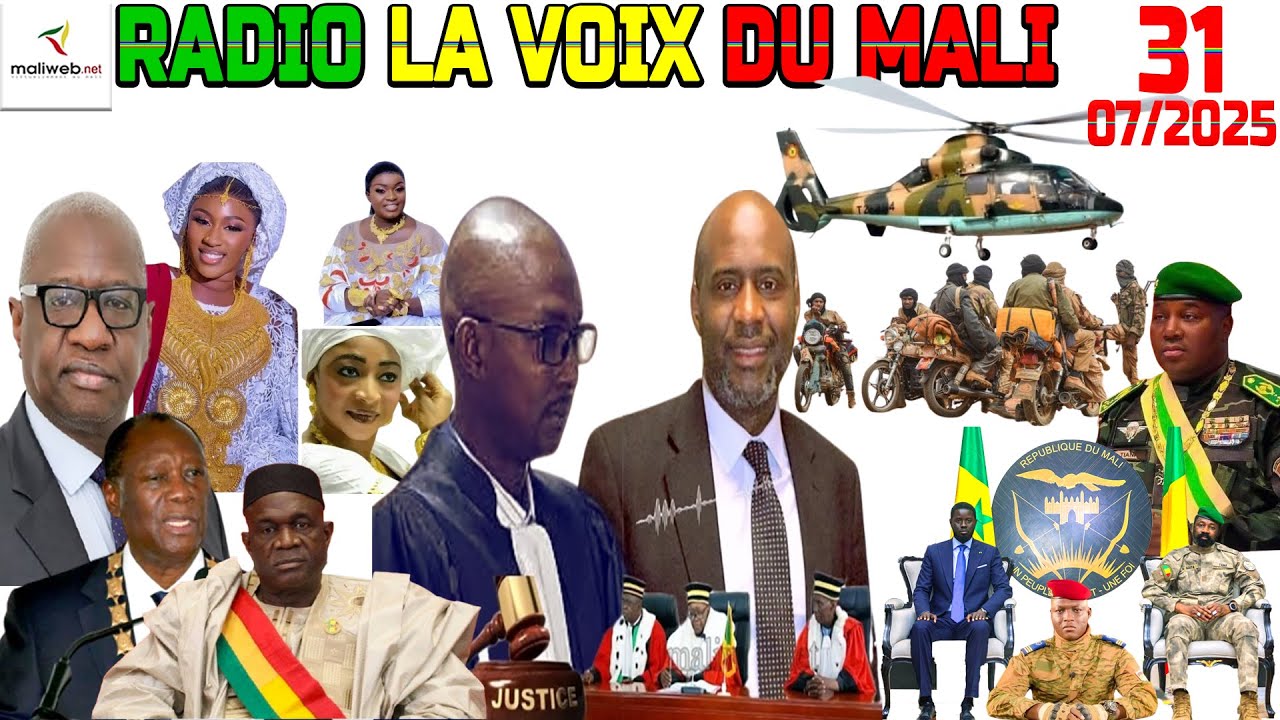 La Revue de Presse de la RADIO LA VOIX DU MALI du 31 Juillet 2025