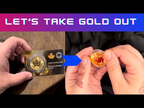 Touching My Brand New 24K 99.999% Pure Gold Coin for the 1st Time