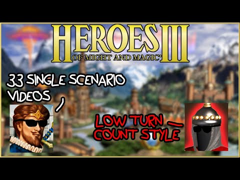 I made 33 single scenario low turn count videos in 2025. Here's all of them | HOMM3 low turn count