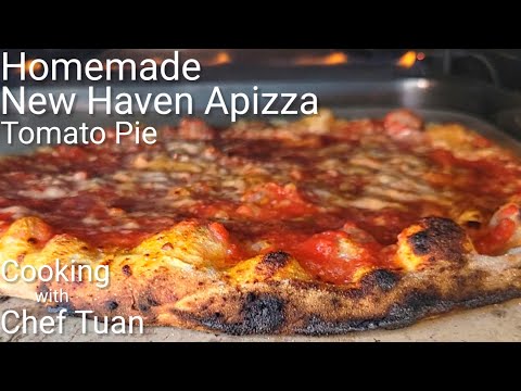 New Haven Apizza | Ooni Koda 16 | Tomato Pie | Homemade | Autolyse Dough Method | High Hydration %