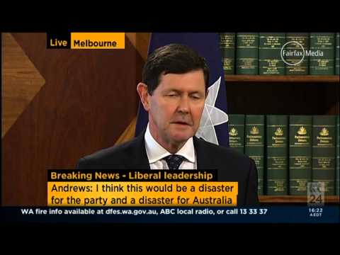 Kevin Andrews says Tony Abbott & Julie Gillard are best people to lead the party