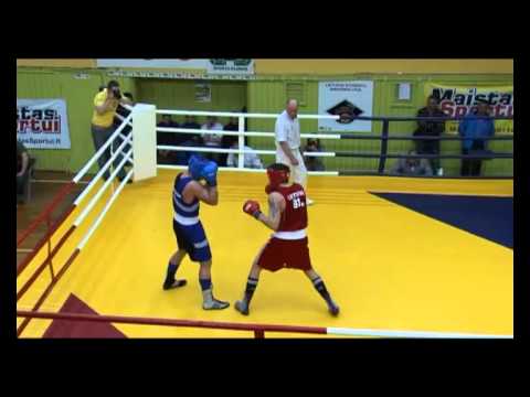 Eugenijus Tutkus vs. Vitalijus Subačius (91 kg). 2011 Lithuania boxing championship final.