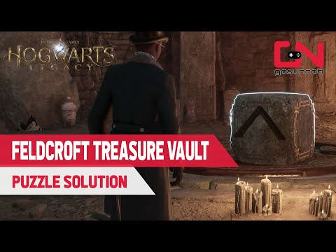 How to Solve Feldcroft Treasure Vault with Arrow Sign Stones Puzzle in Hogwarts Legacy
