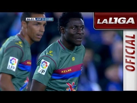 Gol de Obafemi Martins (3-2) en el RCD Espanyol - Levante UD - HD