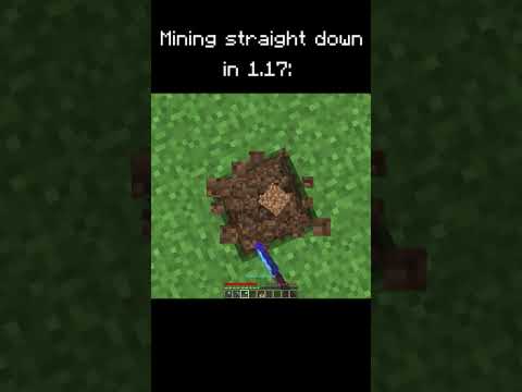 Mining straight down in 1 17