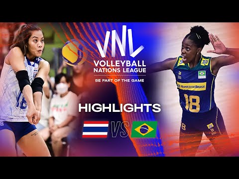 🇹🇭 THA vs. 🇧🇷 BRA - Highlights Week 3 | Women's VNL 2023