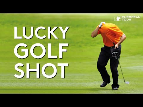 One of the luckiest golf shots ever