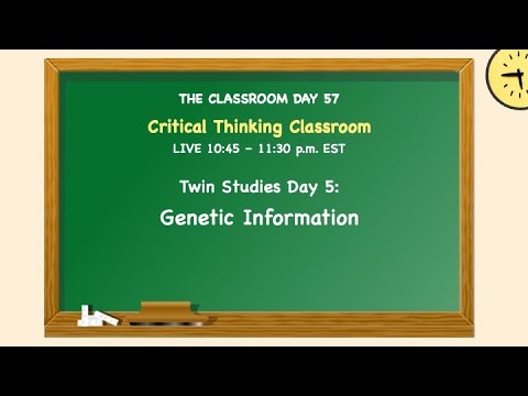 CRITICAL THINKING CLASSROOM pt.1 Day 57 LIVE July 22 @ 11:45  a.m. EST Dr. Annette Feravich, Teacher