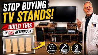 My Grandpa LOVES This DIY Entertainment Stand!