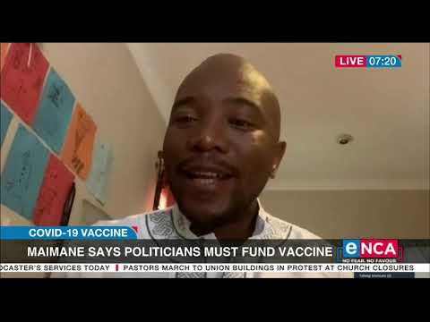 Maimane says politicians must fund vaccine