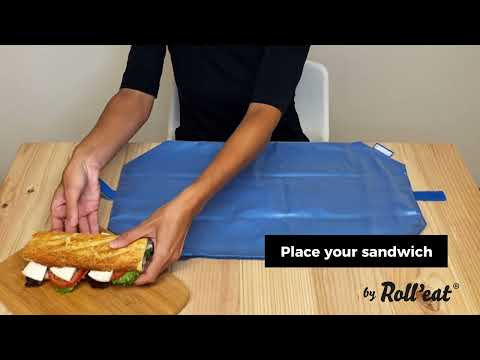 Boc'n'Roll. How to use - Reusable sandwich wrap