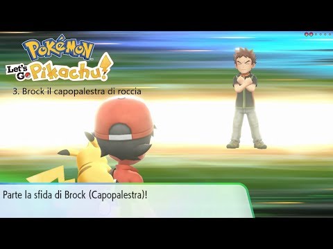 Pokemon Let's go Pikachu parte 3 Brock il capopalestra di roccia
