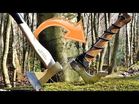 Von 10€ Baumarkt Axt zum Wikinger Beil