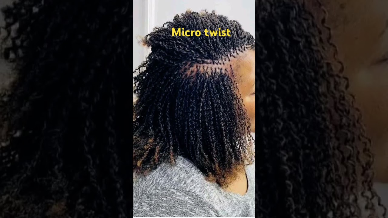 micro twist hairstyles #braids #hairstyles #microtwists