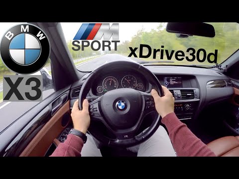 2011 BMW X3 xDrive30d POV Test Drive + Acceleration 0 - 200 km/h