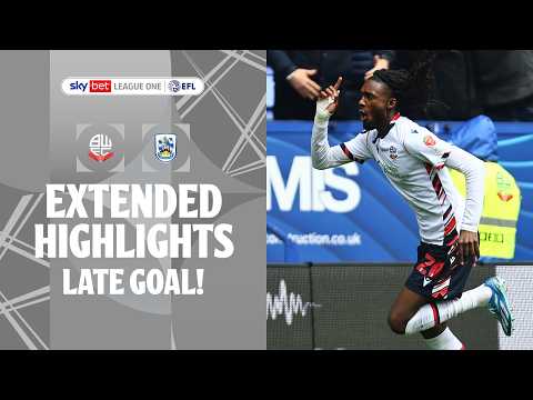 FC Bolton Wanderers 3-3 AFC Association Football Club Huddersfield Town