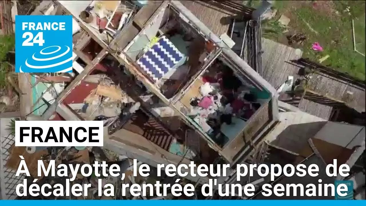 France : à Mayotte, le recteur propose de décaler la rentrée d'une semaine • FRANCE 24