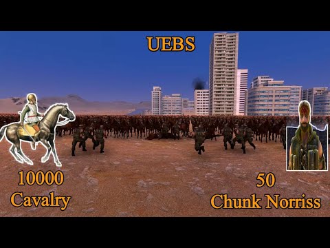 10000 Cavalry vs 50 Chunk Norriss | Ultimate Epic Battle Simulator |