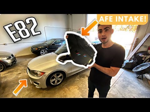 FIRST MOD ON THE 128I! ($500 INTAKE)