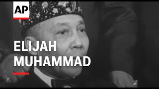 ELIJAH MUHAMMAD SPEAKS TO PRESS DAY AFTER MALCOLM X'S ASSASINATION: CAN463