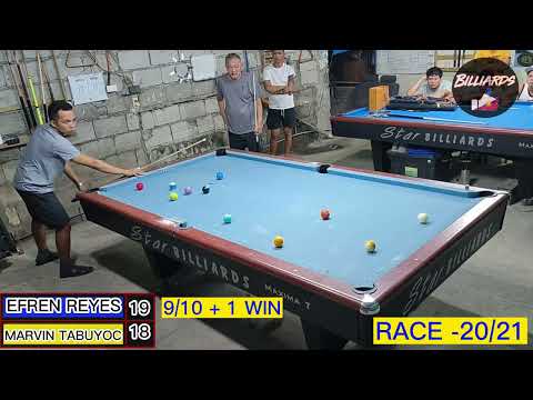 FINAL (P14) EFREN  BATA  REYES 9/10  + 1 WIN MARVIN "TABUYOC" GLINOGO I SAN MATIAS , PAMPANGA