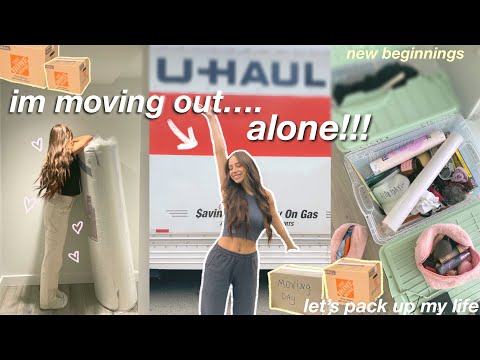 IM MOVING OUT FOR THE FIRST TIME!! packing up my life & saying goodbyes.. moving diaries episode 1 ♡