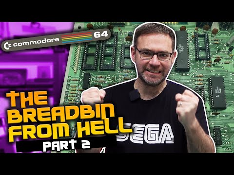 Commodore 64 breadbin from hell repair Part 2 - it's alive!