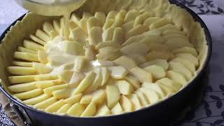 Le gâteau de grand-mère du dimanche 👌 incontournable recette de tarte au pommes 🍎