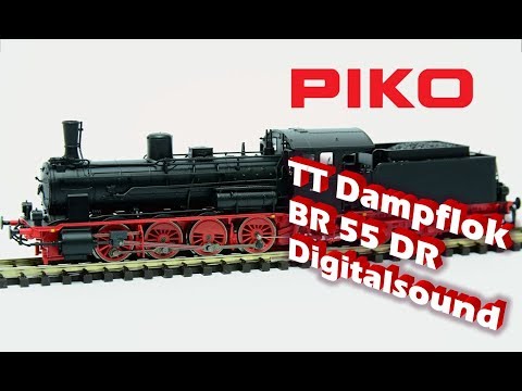 Video TT - Parní lokomotiva řady BR55 - DCC ZVUK - PIKO 47101