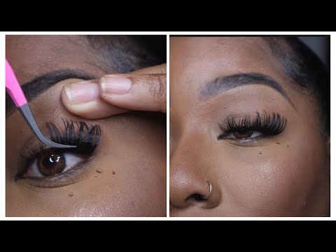 HOW TO APPLY YOUR OWN AMAZON EYELASH EXTENSION AT HOME...