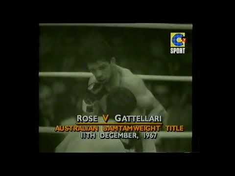 Lionel Rose Vs Rocky Gattellari 1967 Australian Bantamweight Title Highlights