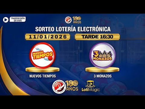 Sorteo JPS EN VIVO 11/01/2026 | 3 Monazos y Nuevos Tiempos (TARDE) | LotiMagic