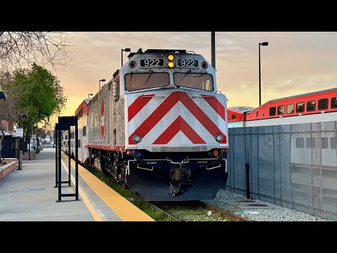 4K: Caltrain S. County Connector Full Ride behind F40PH-3C #922 to Gilroy