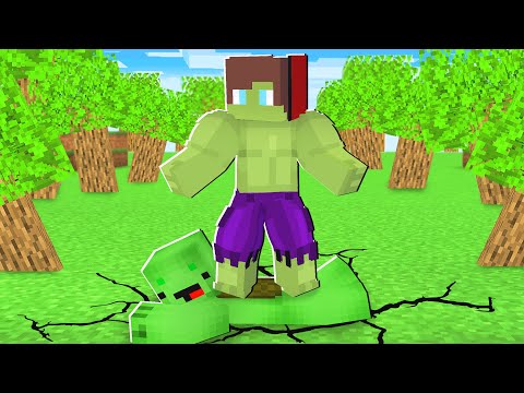 Maizen BCEOMES The HULK in Minecraft! - Parody Story(JJ and Mikey TV)