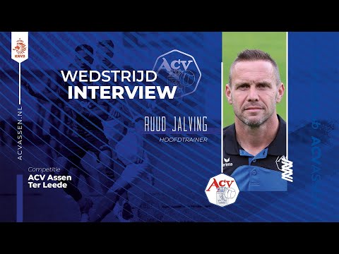 Interview Ruud Jalving na afloop ACV - Ter Leede